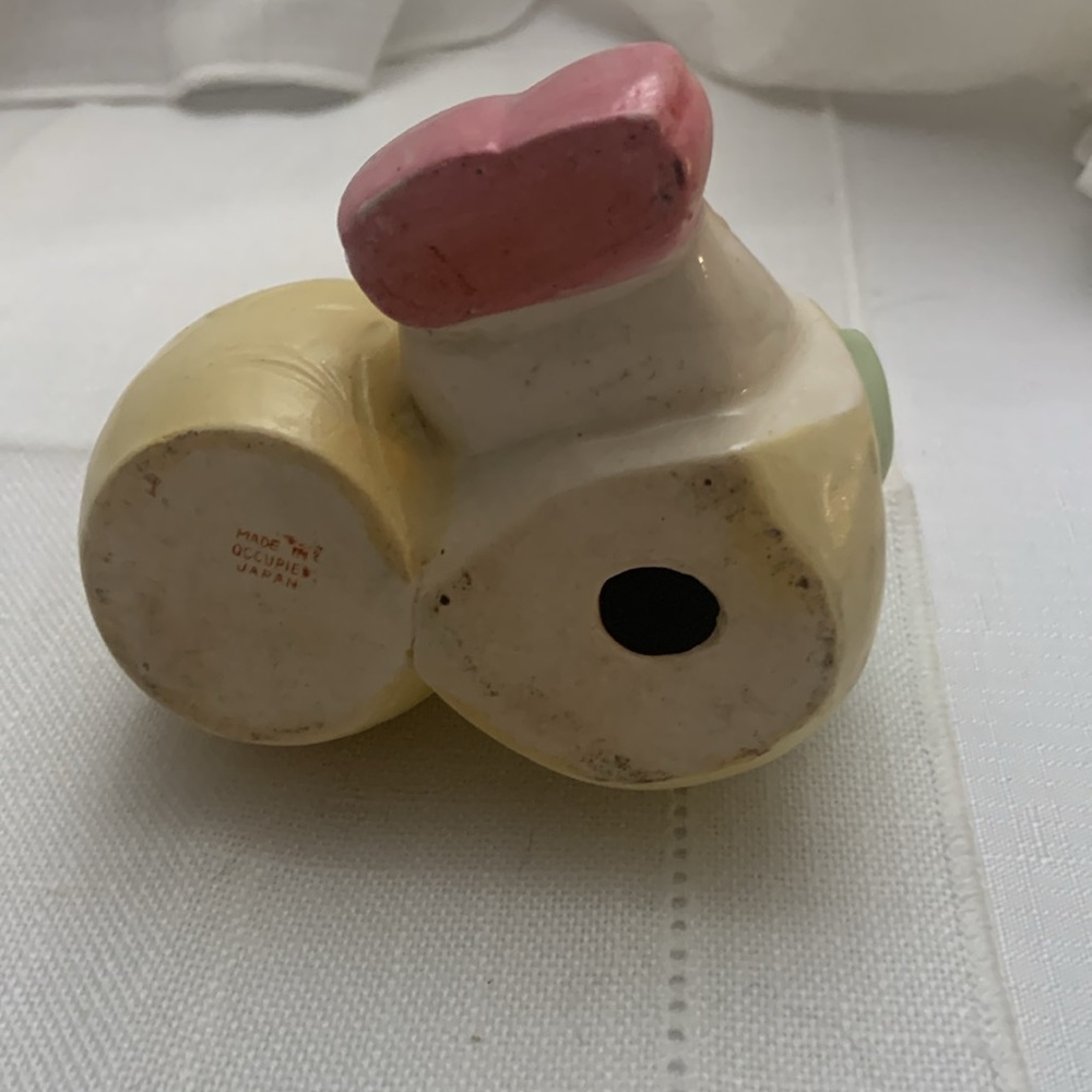 Child Duck Vase Small Planter Trinket Dish Vintage Occupied Japan - Picture 5 of 5